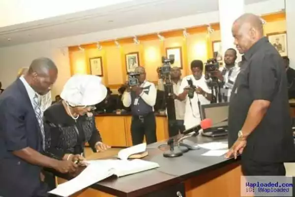 Photos: Gov Wike Swears In 1st Female Chief Judge Of Rivers State